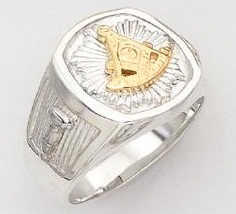 Sterling Silver Past Masters Ring Ring Solid Back#23